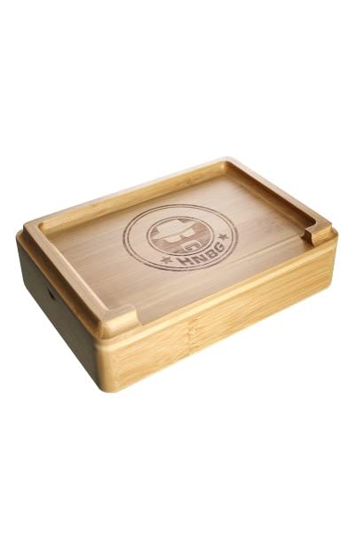 Heisenberg Dreh- und Stonerbox HNBG 20x14x6 cm aus Bambus mit raffiniertem Magnetverschluss und inte