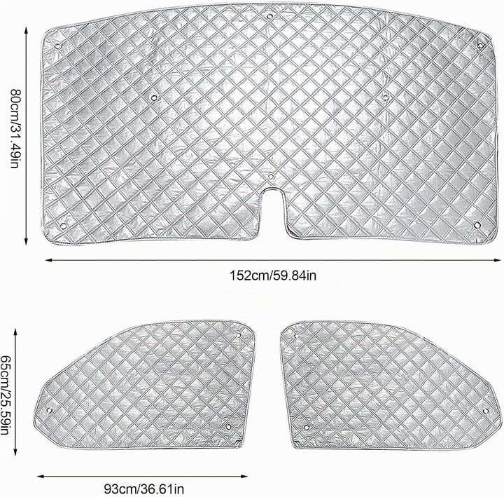 Sonnenschutz Auto Frontscheibe, Technology Thermomatte Kompatibel mit FIAT Ducato Citroën Jumper 200