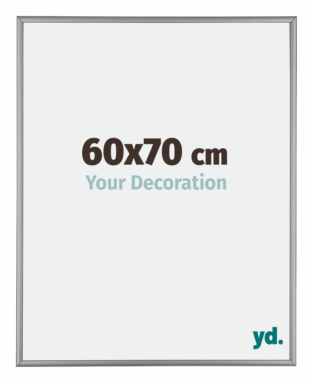 yd. Your Decoration - Bilderrahmen 60x70 cm - Bilderrahmen aus Aluminium mit Acrylglas - Antireflex