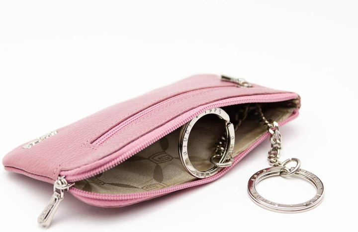 GIUDI Schlüsselmäppchen Leder Damen Schlüsseletui Mit Münzenfach Auto-Schlüsseltasche Schlüsselanhän