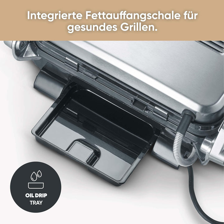 SEVERIN SEVINI PRO Kontaktgrill für Sandwiches, Steak und als Panini Grill, antihaftbeschichteter Sa