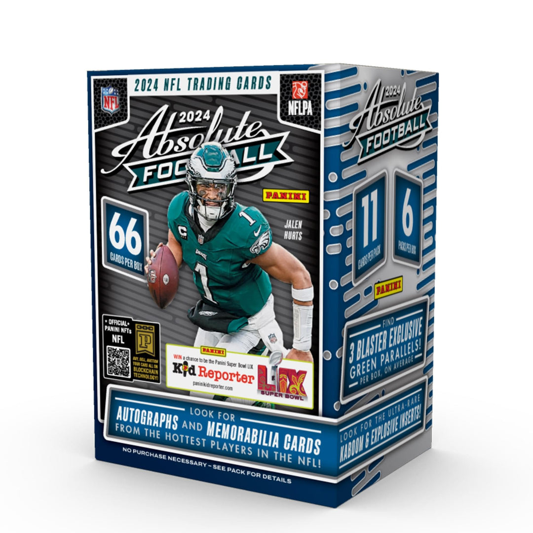 2024 Panini Absolute Fussball NFL-Sammelkarten Blasterbox