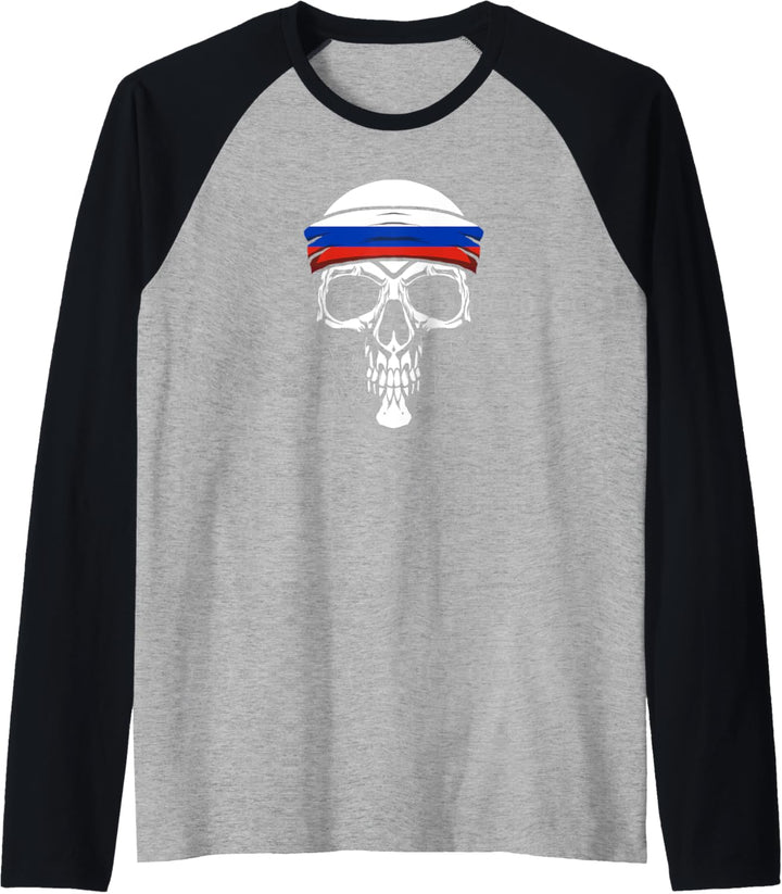 Nationalität Herkunft Land Staat - Totenkopf Russland Raglan