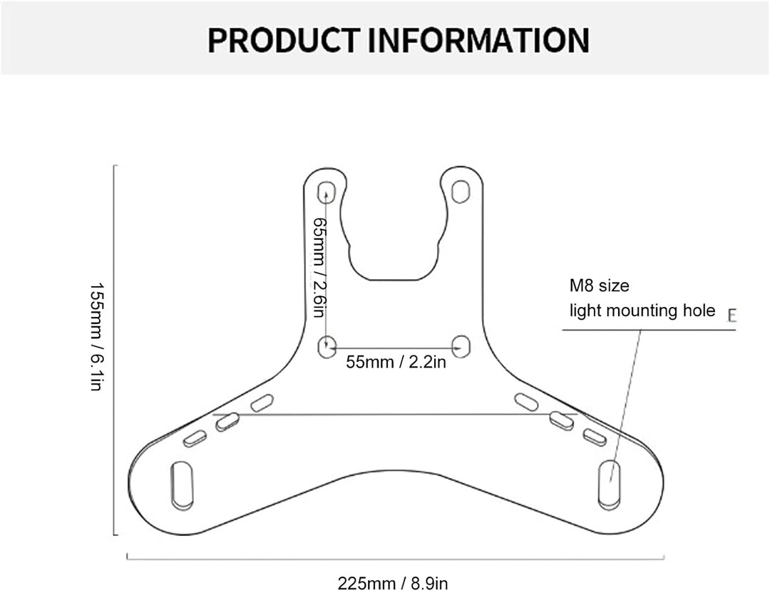 Yctze Motorrad Nebelscheinwerfer Halterung Aluminium Zusatz D 700 Nebelscheinwerfer Halter Motorrad