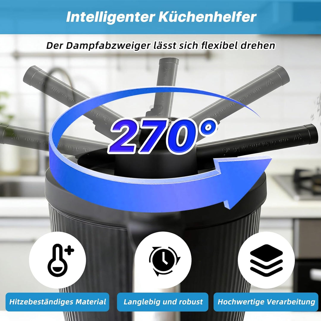 Displayschutz und Dampfumleiter Set für Thermomix TM7 Bimby, Silikon Display Abdeckung gegen Kratzer