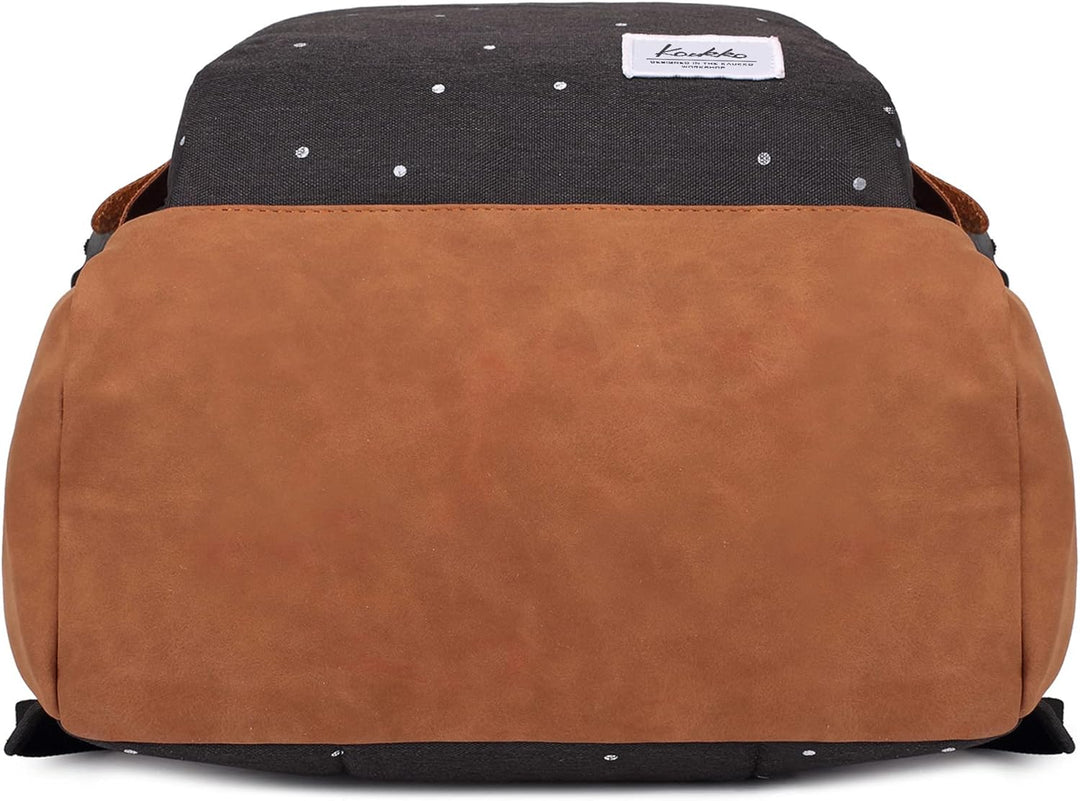 KAUKKO Schöner und durchdachter Rucksack mit 15 Zoll Laptopfach für Schule, Universität, 22 Liter (S