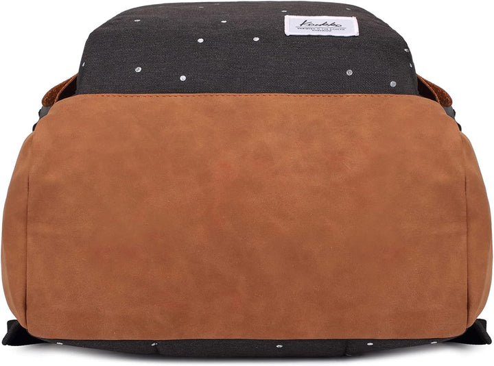 KAUKKO Schöner und durchdachter Rucksack mit 15 Zoll Laptopfach für Schule, Universität, 22 Liter (S