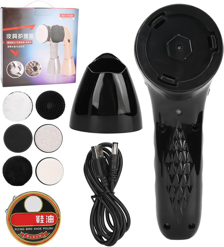 Elektrischer Schuhpolierer, Tragbares Lederpflegeset, Elektrisches Schuhputzset, Leder-Schuhputzset