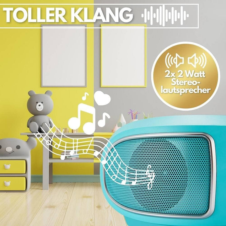 Tragbare Boombox | FM Radio | AUX-In | CD/CD-R | USB | Kopfhöreranschluss | Kompaktanlage | CD-Playe