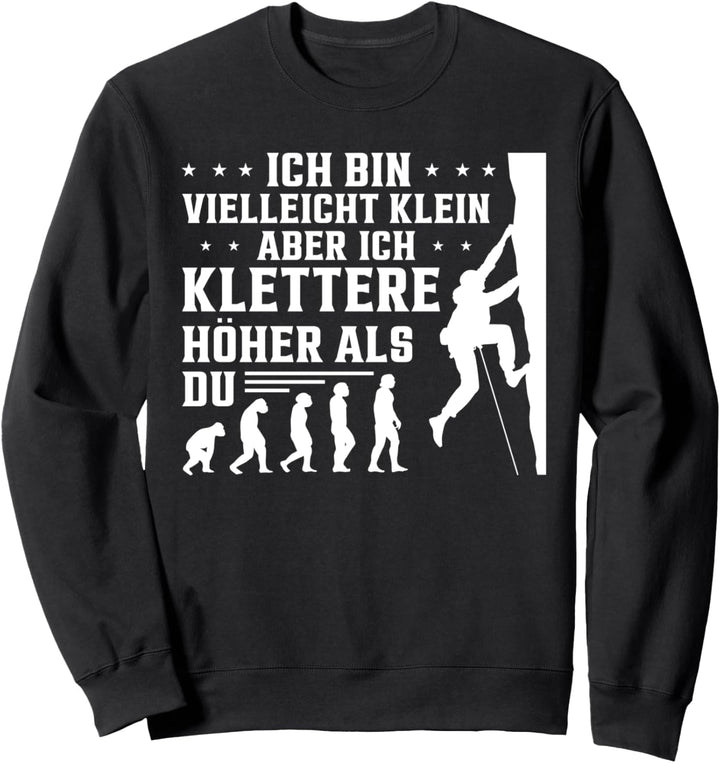 Climbing Kletterer Fels Klettern Zum Lustiges Boulder Sweatshirt