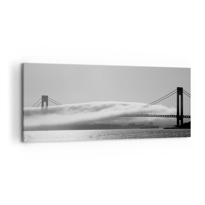Wandbilder Dekoration Wohnzimmer Usa goldenes tor brücke Panorama Bilder auf Leinwand 120x50cm Leinw