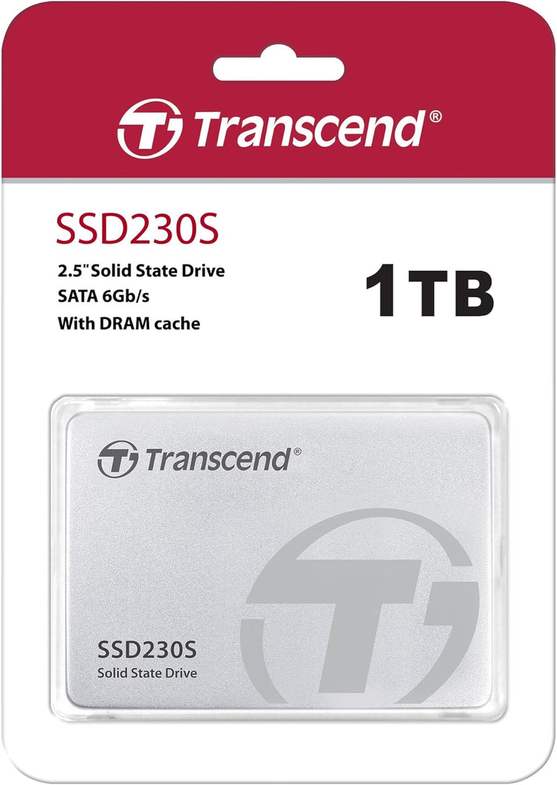 Transcend 1TB SATA III 6Gb/s interne 2.5” SSD (HDD) für Aufrüstung von Desktop-PCs, Laptops, Noteboo
