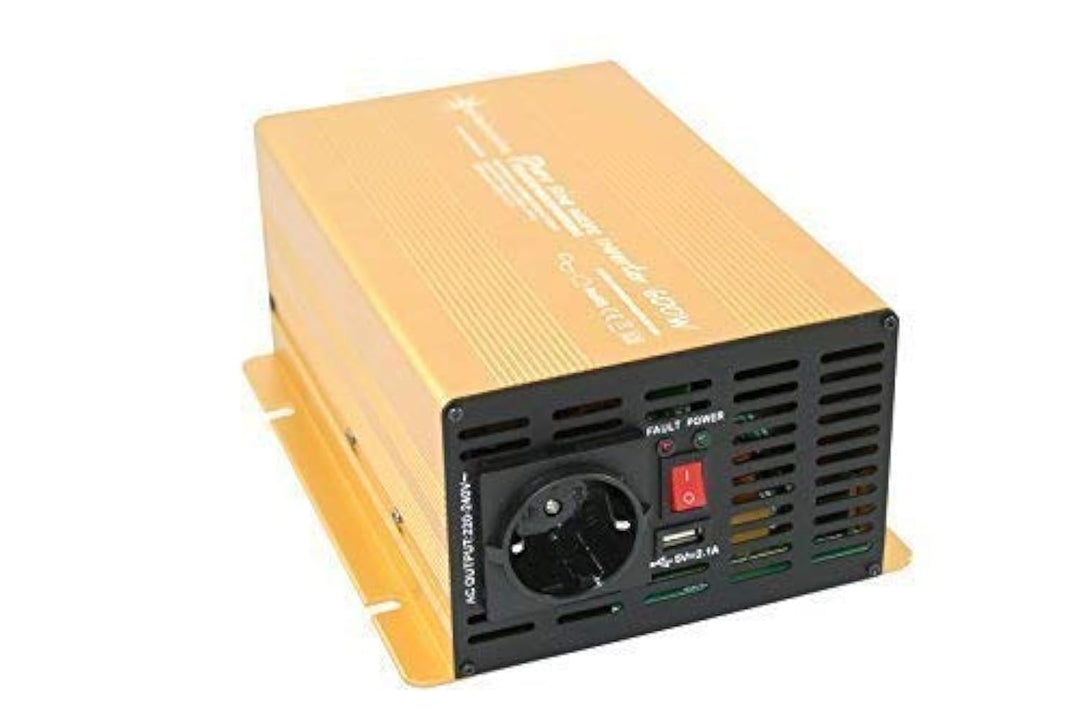Wechselrichter - Spannungswandler 12V 300 bis 3000 Watt reiner SINUS mit echtem Power USB 2.1A Gold