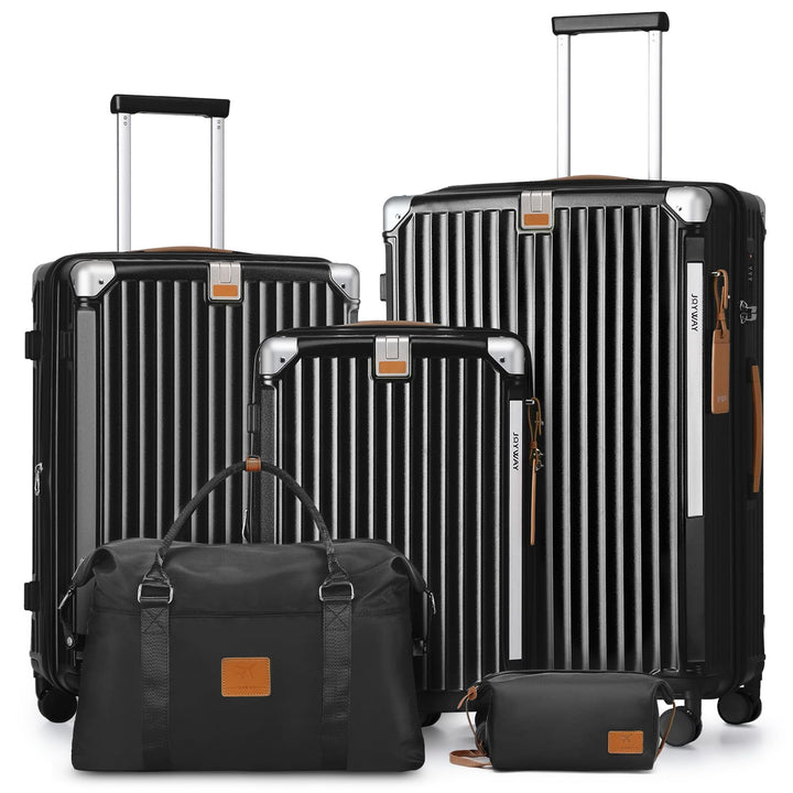 Joyway Koffer Reisekoffer von ABS Hartschalen Erweiterbar Trolley Kofferset mit TSA Schloss und 4 Ro