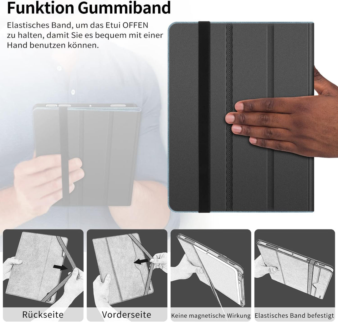HOLIMET Hülle für iPad Air 5. Generation 2022/iPad Air 4. Generation 2020 10,9 Zoll mit Stifthalter,
