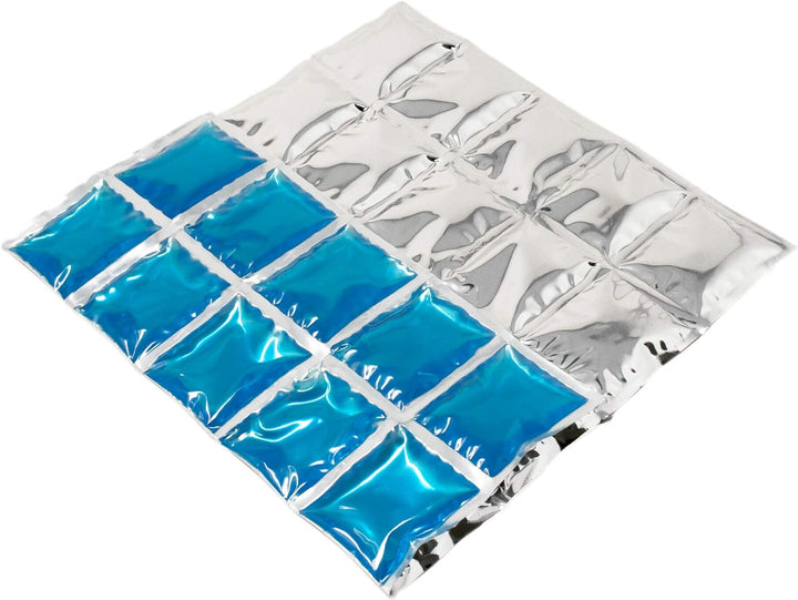 ToCi 9 x Kühlmatte Kühlakku mit 30 Kühlzellen, Eis-Pack, Kühlkissen, Kühlkompresse, Kühlakkus, Flexi