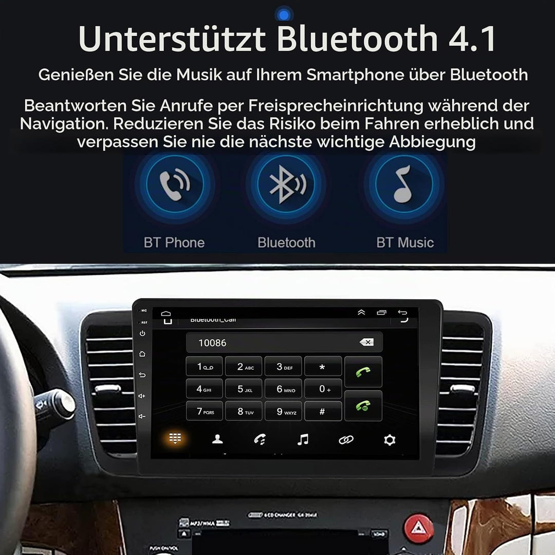 EZoneTronics Carplay Android Autoradio für Subaru Outback Legacy 2004–2009 mit kapazitivem 9-Zoll-To
