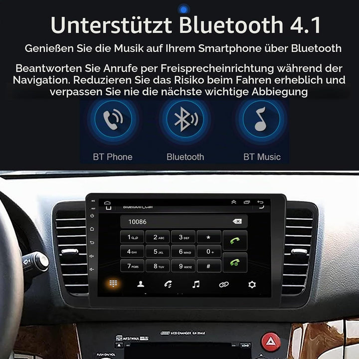 EZoneTronics Carplay Android Autoradio für Subaru Outback Legacy 2004–2009 mit kapazitivem 9-Zoll-To