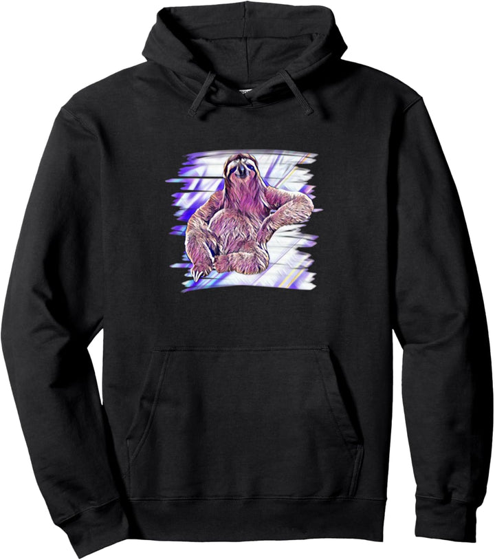 Faultier Motiv Pullover Hoodie