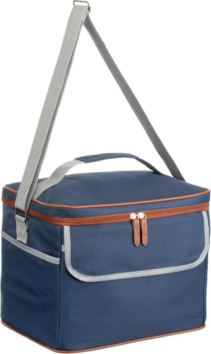 Brandsseller Kühltasche 19 Liter ca. 35 cm x 23 cm x 24 cm Faltbare Kühlbox Thermo-Shopper Strandtas