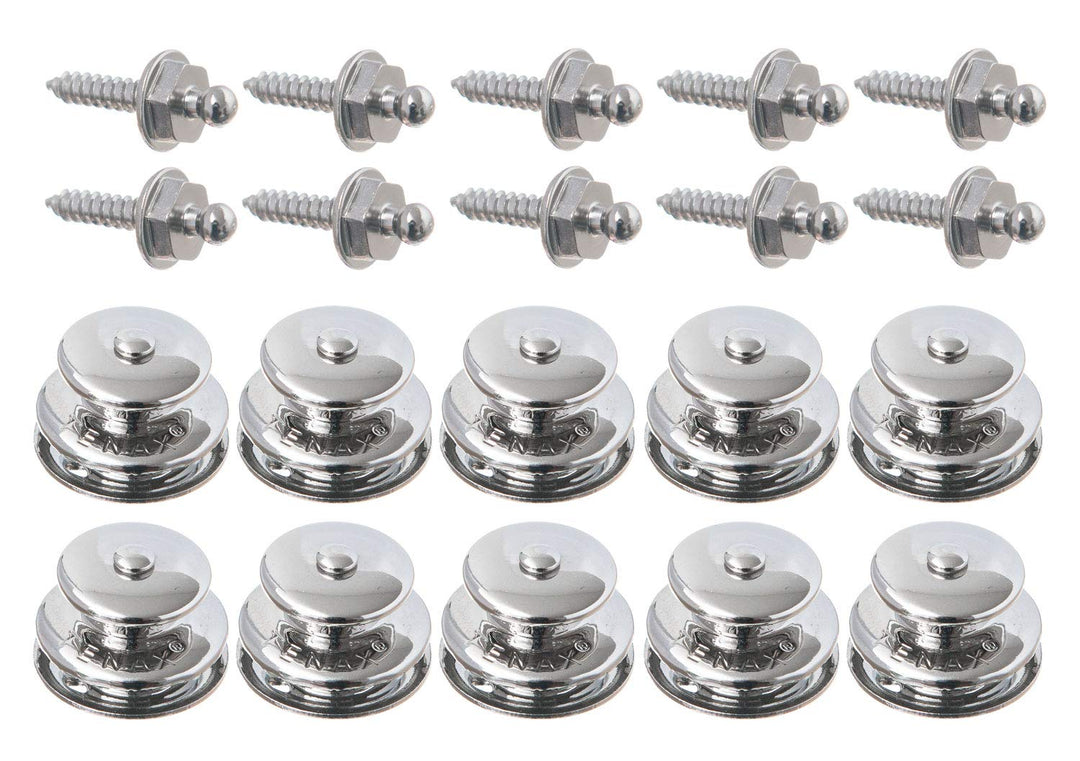 10 Stück TENAX Oberteil + 10 TENAX Blechschrauben 4,2 x 16mm silber_10, silber_10