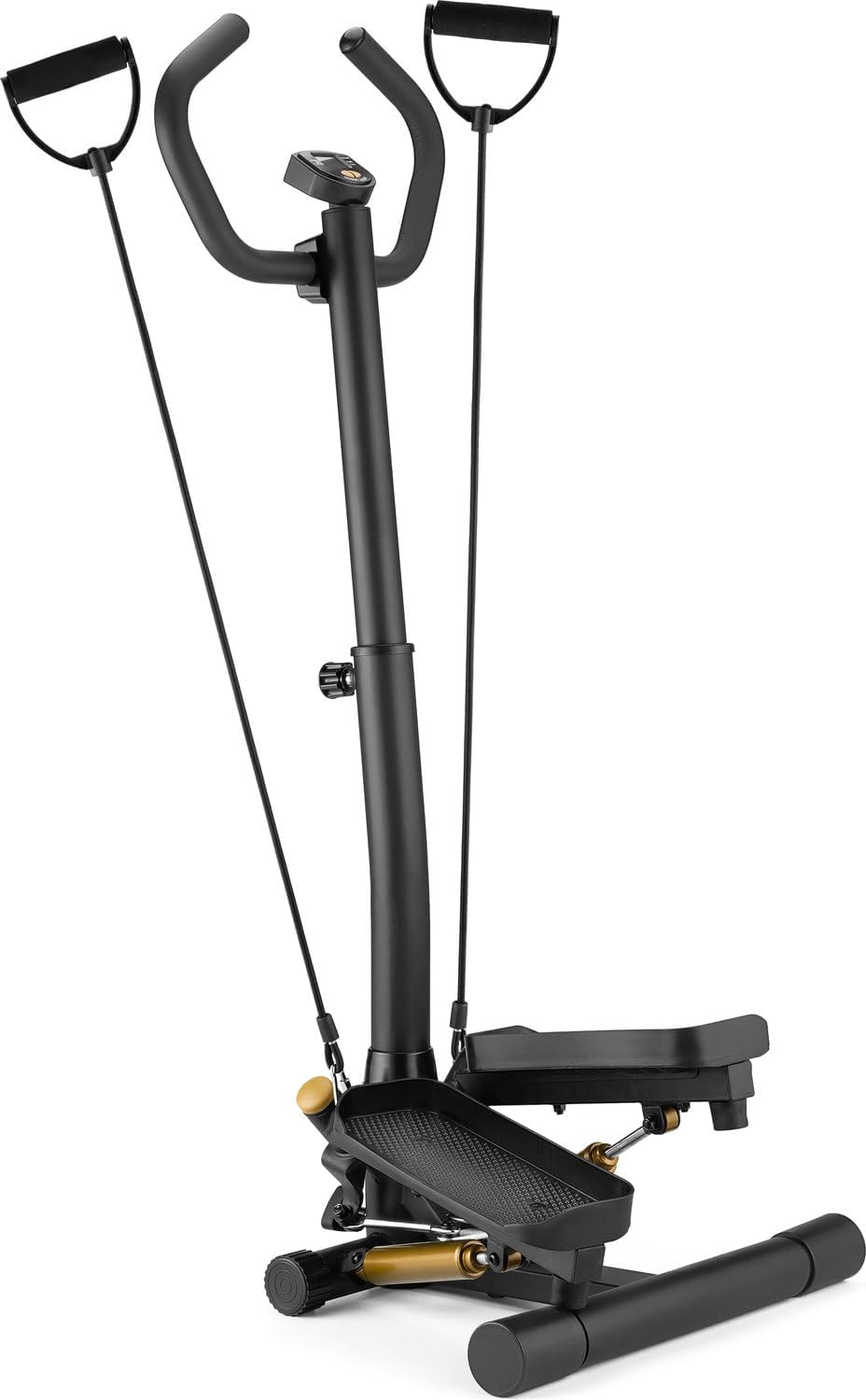 Gymtek XST900 Stepper, Drehstepper mit Haltegriffen & Expanderbänder - Twist Mini Stepper mit LCD, S