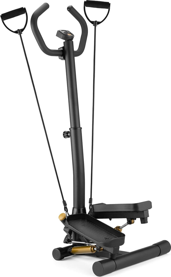 Gymtek XST900 Stepper, Drehstepper mit Haltegriffen & Expanderbänder - Twist Mini Stepper mit LCD, S