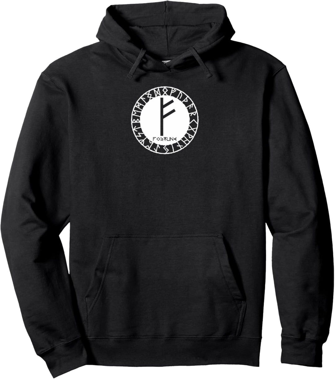 Nordische Rune FEHU Wikinger Symbol Keltische Rune Glyphe Pullover Hoodie