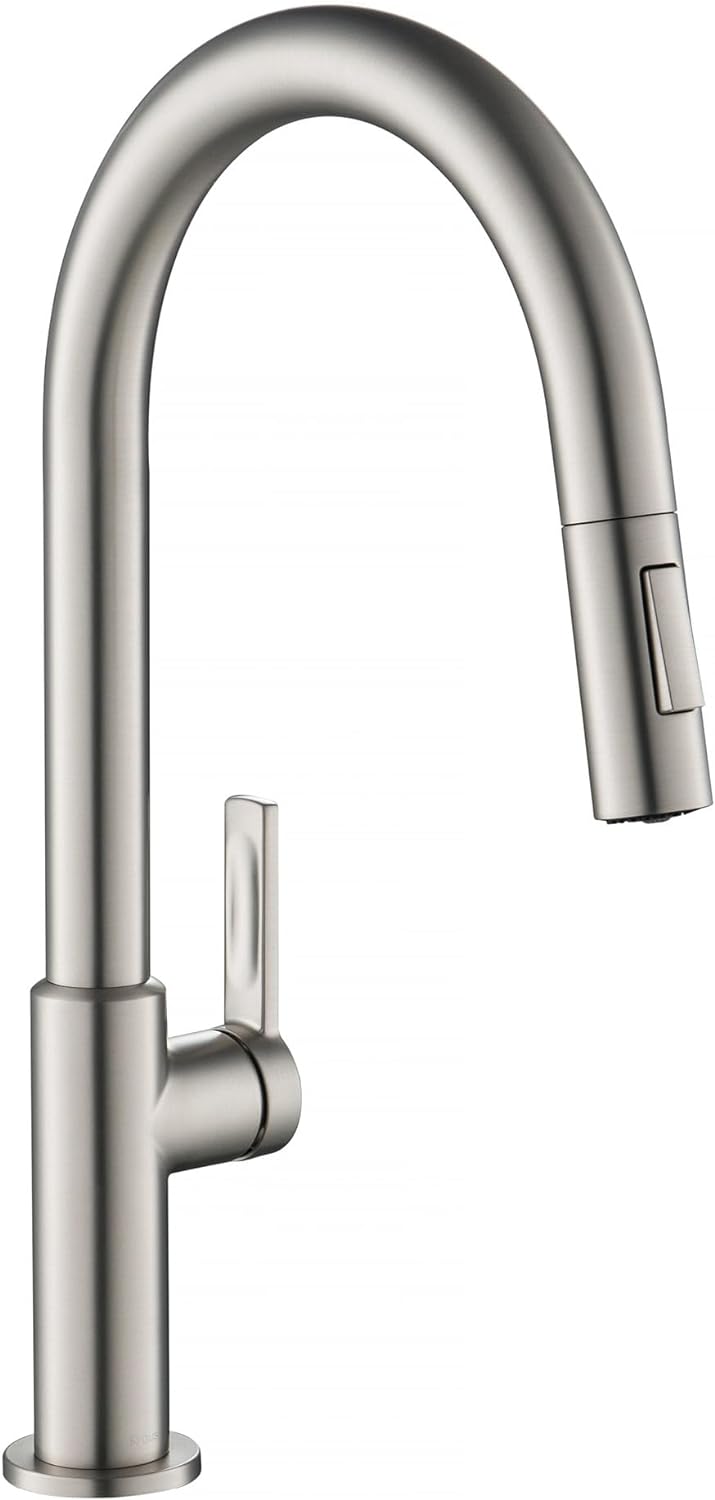 Kraus KPF-2820SFS Oletto Einhandgriff ausziehbare Küchenarmatur 43,2 cm Spotfrei Edelstahl 17 Inch F