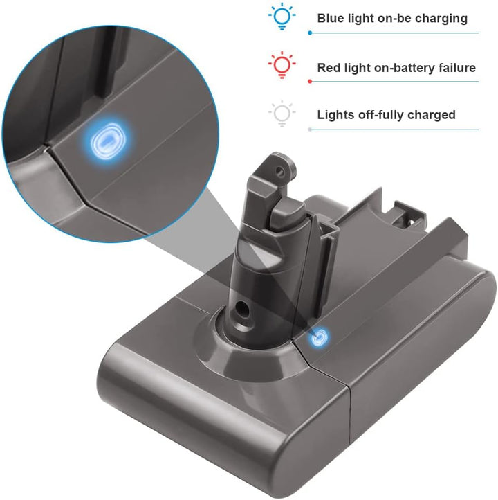 ARyee 4000mAh DC62 Akku Kompatibel mit Dyson V6 Series DC58 DC59 DC61 DC62 DC72 DC74, SV03 SV05 SV06