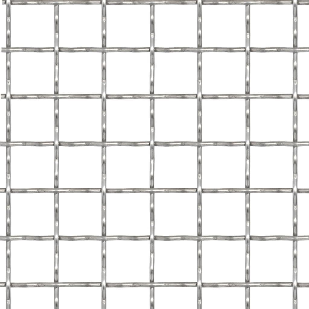 HOMIUSE Wellengitter Edelstahl 50x50 cm 11x11x2 mm Hochbelastbare Wellengitter Lüftungsgitter Edelst