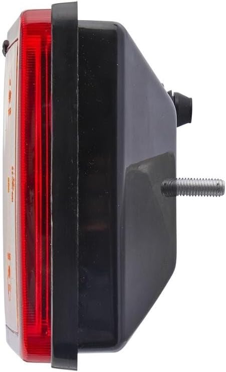 HELLA - Heckleuchte - Glühlampe - 12V - Einbau/geschraubt - Lichtscheibenfarbe: rot/gelb - Stecker: