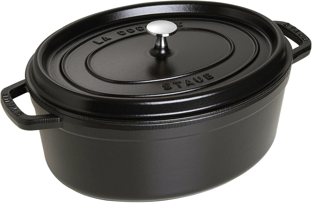 Staub 7 Quart Oval Cocotte, Black by Staub