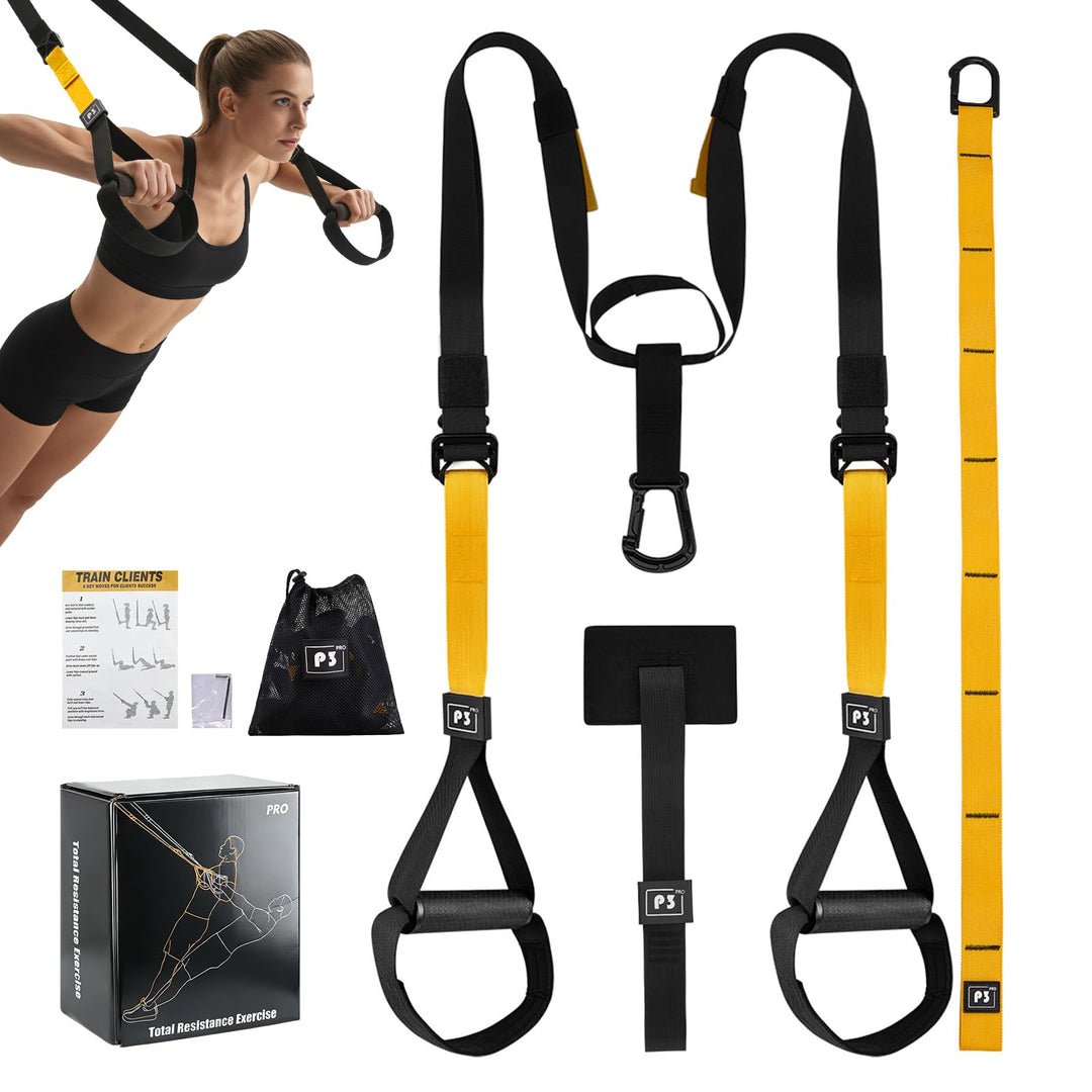 Schlingentrainer Sling Trainer Set,Suspension Trainer Kit mit Türanker & Befestigungsgurt,Verstellba