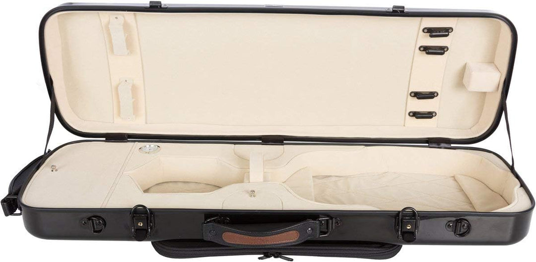 Geigenkoffer Glasfaser Oblong 4/4 black - cream M-Case