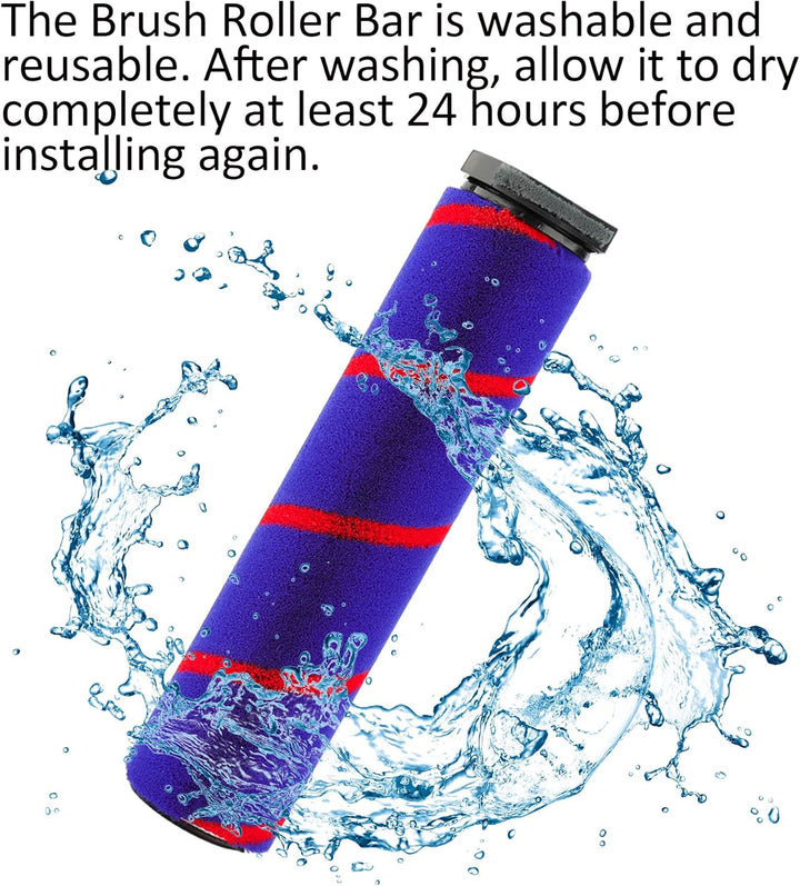 WEILE Ersatz Soft Roller Aufsatz Weiche-Reinigungsbürste Kopf Bodenbürste Zubehör für Dyson V7 V8 V1