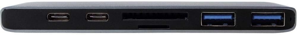 LogiLink 7-in-1 Multifunktions Hub (Type USB-C) mit PD (Power Delivery), Aluminium-Legierung, UA0302