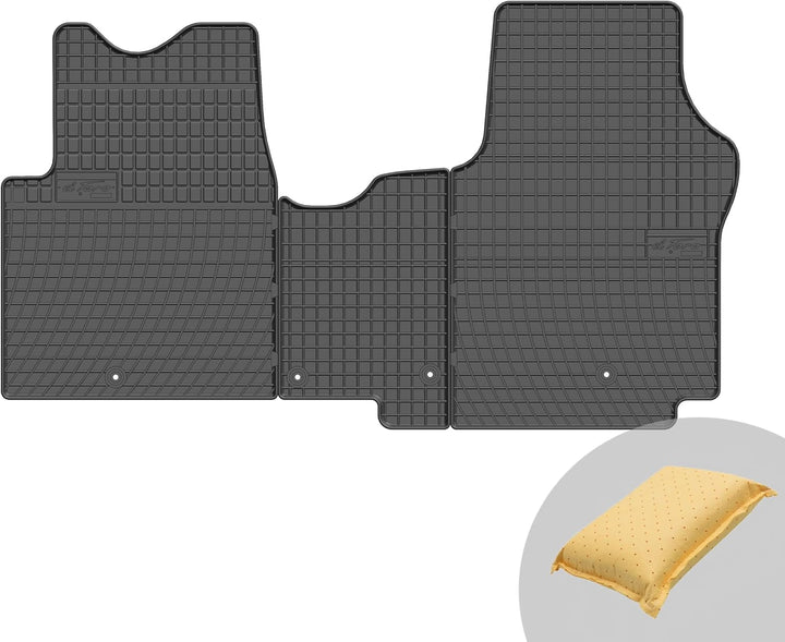 FROGUM EL Toro Gummimatten Ganzjähriges-Set von Autofussmatte Auto Fussmatten für FIAT Talento 2016-