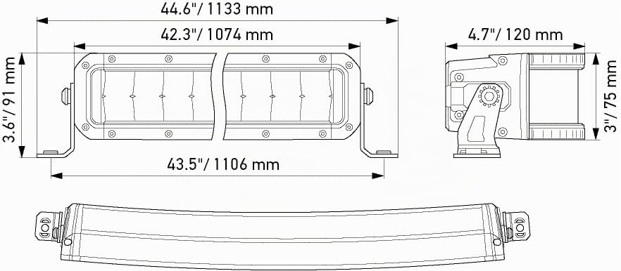 HELLA LED Scheinwerfer Black Magic Double Row Curved Lightbar 40" - ECE Zulassung - 12/24V - 9222lm