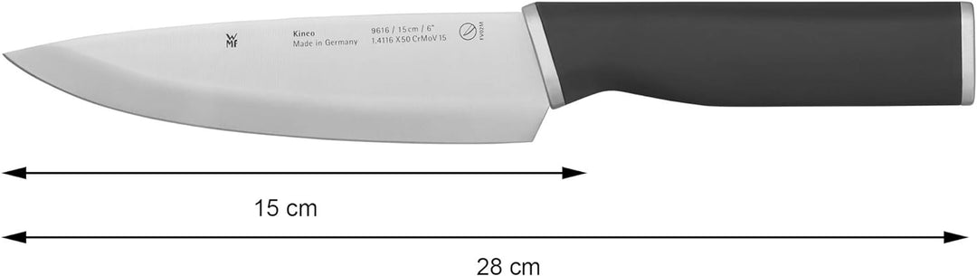 WMF Kineo Kochmesser 28 cm, Made in Germany, Küchenmesser scharf, Performance Cut, Kinetisches Desig
