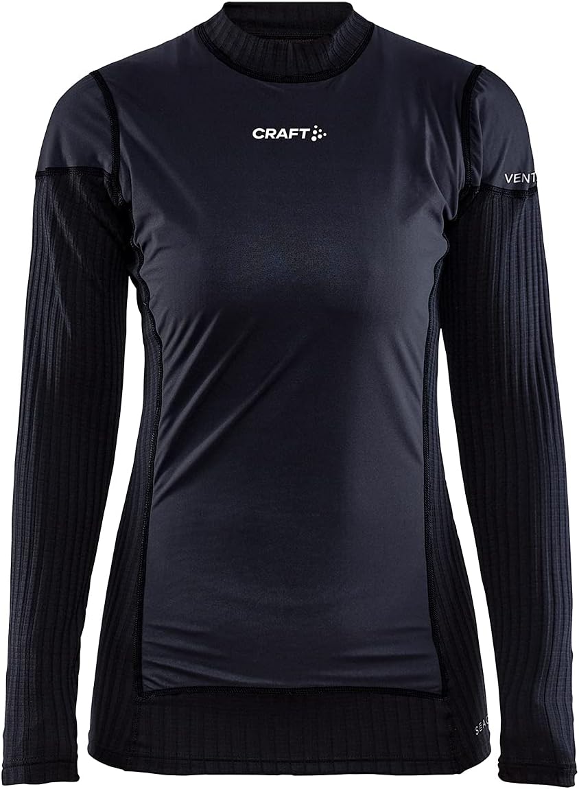 Craft Damen Active Extreme X Wind Ls W Oberteile L Schwarz/Granit, L Schwarz/Granit