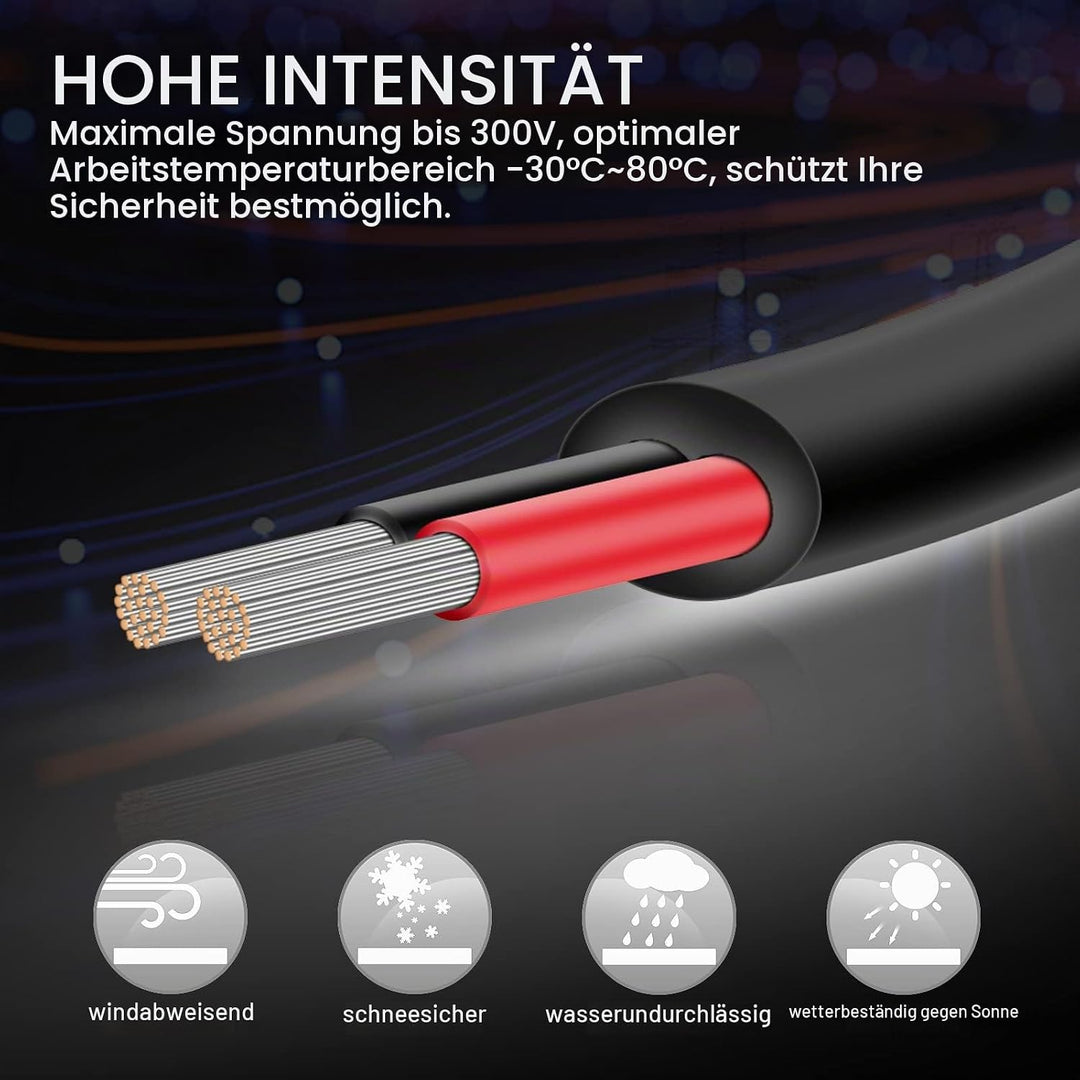 Kabel 2x1,5 iGreely 2 Adriges Kabel 16AWG Elektrokabel 2 Adrig 15m Sauerstofffreier Verzinnter Kupfe