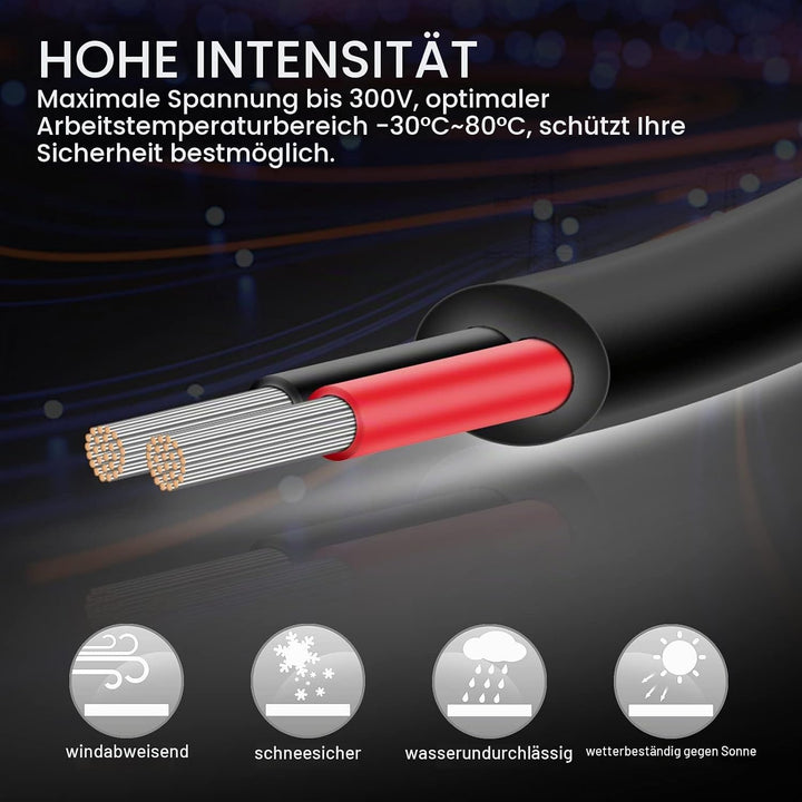 Kabel 2x1,5 iGreely 2 Adriges Kabel 16AWG Elektrokabel 2 Adrig 15m Sauerstofffreier Verzinnter Kupfe