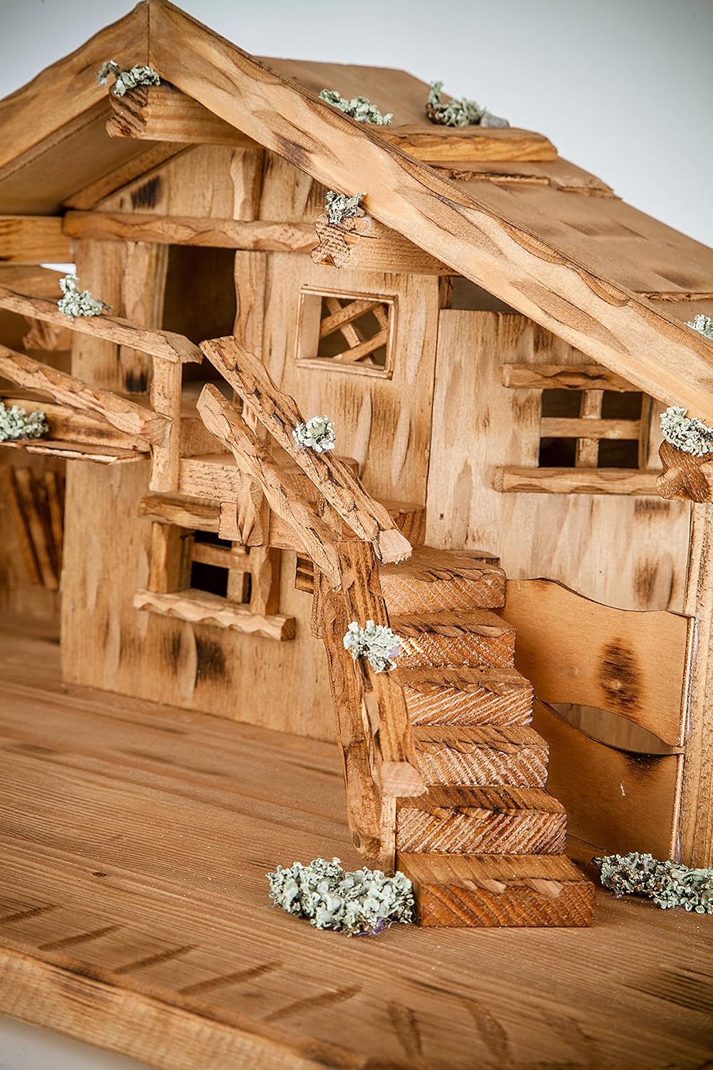 Holz und Gartentrends Weihnachtskrippe Krippe Krippenstall Weihnachten Weihnachtskrippen Tischkrippe