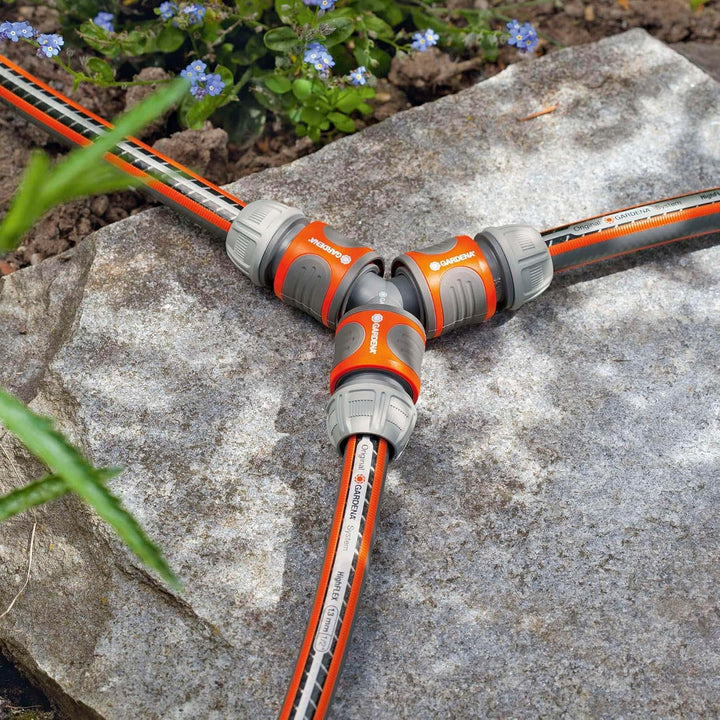 Gardena Abzweig-Satz für 13 mm (1/2 Zoll)- und 15 mm (5/8 Zoll)-Wasserschläuche: Wasserdichter Abzwe