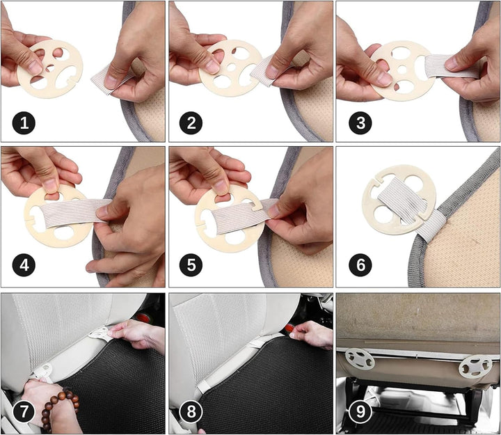 Auto Accessori Lupex Sitzbezug Set 3-teilig Universal Auto | Sitzschutz 2 Vordersitze und 1 Rücksitz