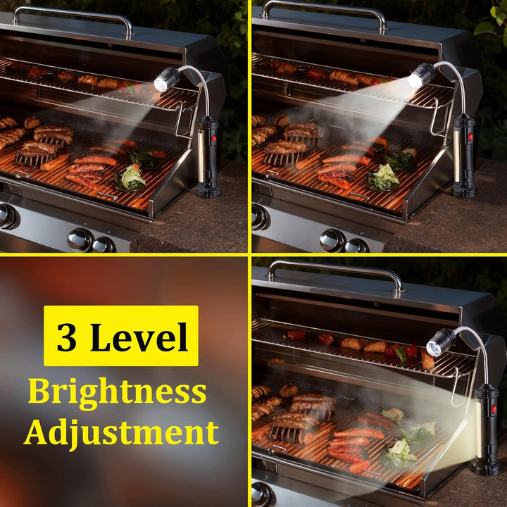 IMAGE Grill Licht 2 Stück wiederaufladbar magnetische Grilllampe mit Beleuchtung für BBQ Picknick Ou