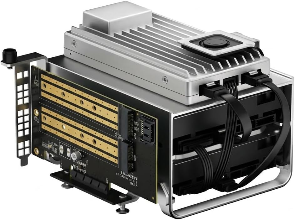 ZimaBoard Dual M.2 NVME SSD Adapterkarte 32 Gbps M Key PCIe 4.0 x4 Adapter für ZimaBoard Server, Des