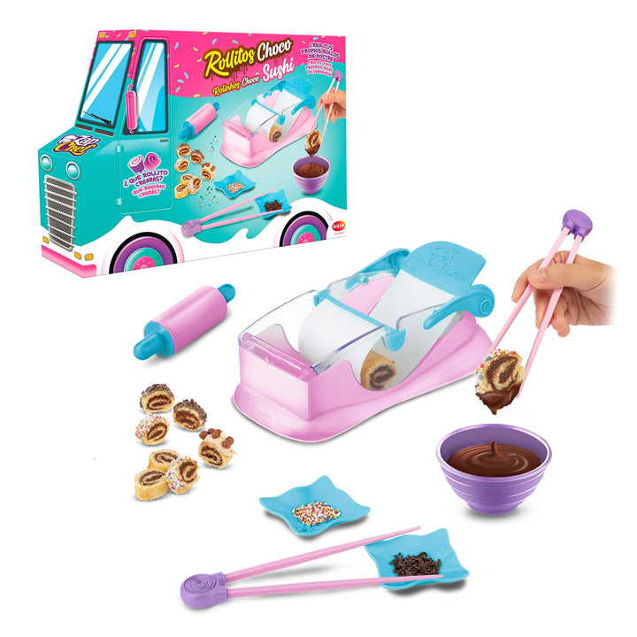 Zap Chef Rollitos Choco-Shushi, Sushi-Kochspielzeug, Dessert-Küchenset für Jungen und Mädchen ab 3 J