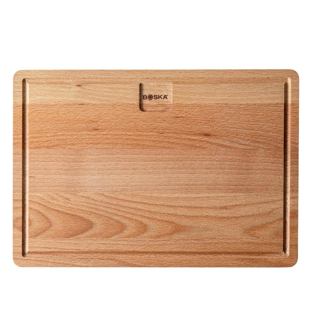 Boska Dining Board Amigo M/Servierbrett/Europäisches Buchenholz/Dinnerbrett mit Auffangrinne / 33 x